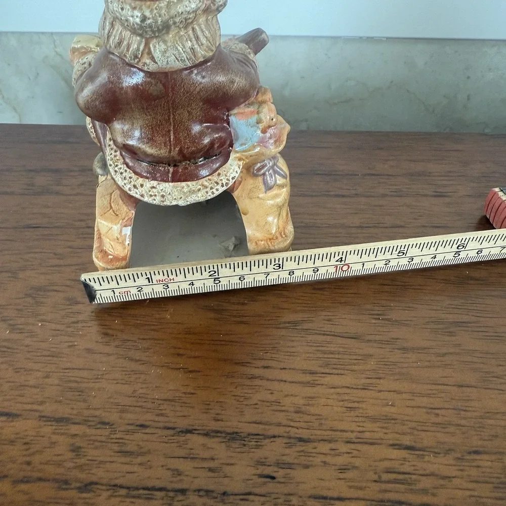 Santa Decoration Ceramic Vintage Christmas Village‎ Naughty Nice List